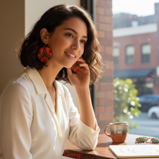 Khuyên tai digital EARING MULTICOLOR ( các mẫu )